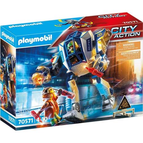 Playmobil Αστυνομικό Ρομπότ Και Ληστής 70571