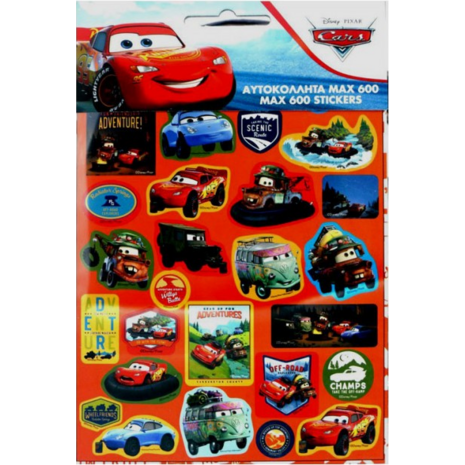 Αυτοκόλλητα GIM Max Stickers Cars (600 αυτοκόλλητα) (772-16779)