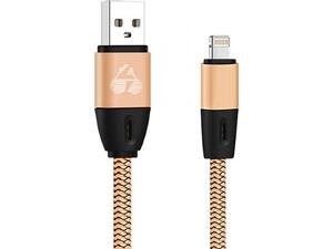 Καλώδιο USB POWERTECH σε Lightning eco flat PTR-0035 copper 1m, Χρυσό