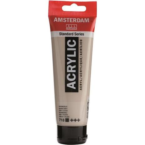 Ακρυλικό χρώμα Talens Amsterdam 718 Warm Grey 120ml (Γκρι)