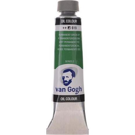 Χρώμα λαδιού Talens Van Gogh 20ml No619 Permanent Green Deep (series 2) (Πράσινο)