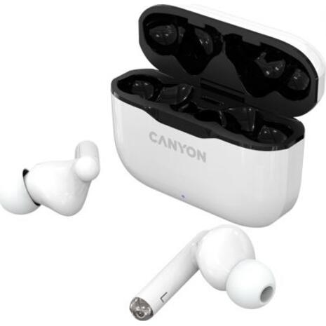 Ακουστικά Ασύρματα Canyon True wireless stereo headset TWS-3 White - CNE-CBTHS3W