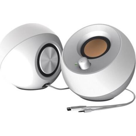 Ηχεία υπολογιστή Creative Pebble 2.0 Speakers USB (White)