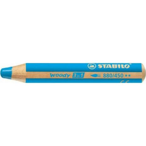 Κραγιόν Stabilo Woody 880/450 CYAN BLUE