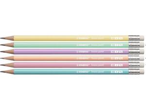 Μολύβι γραφίτη Stabilo Swano Pastel HB σε διάφορα χρώματα