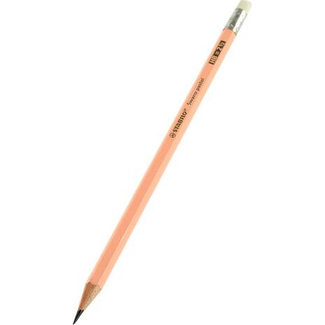 Μολύβι γραφίτη Stabilo Swano Pastel HB pastel apricot