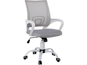 Καρέκλα γραφείου BF2101-S με Ανάκλιση Μέταλλο Βάση Βαφή Άσπρο Γκρι Mesh [Ε-00019429] ΕΟ254,1S (1 τεμάχιο) (Γκρι)