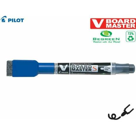 Μαρκαδόρος πίνακα Pilot V Board με σπόγγο Μπλε EXTRA FINE WBME-VS-EF-L-BG