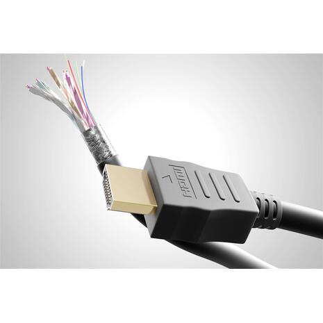 Καλώδιο HDMI με Ethernet GOOBAY 51822, 4K 3D, 30AWG, CCS, 5m