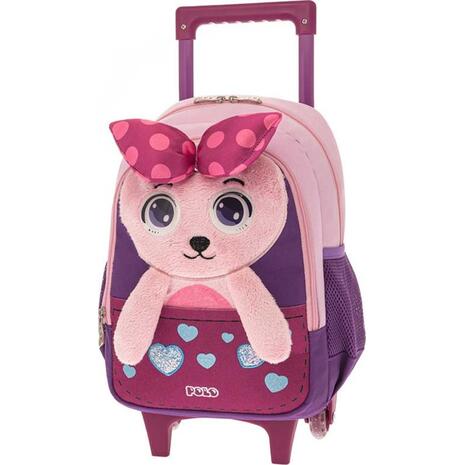 Σακίδιο τρόλεϋ 1+1 θέσεων POLO Animal Junior φιόγκος (9-01-008-8090 2021)