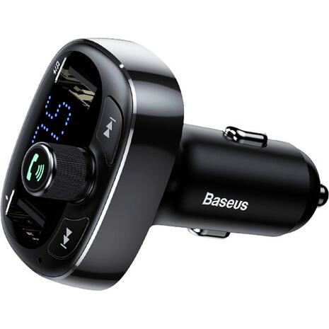 BASEUS FM transmitter με LCD οθόνη CCALL-TM01, 3.4A, SD, Bluetooth