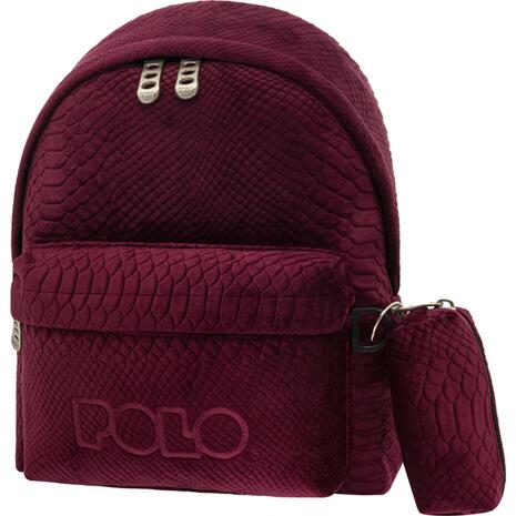 Σακίδιο πλάτης 1+1 θέσεων POLO Limited Edition mini μπορντώ (9-07-168-3300 2021)