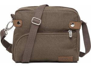 Τσάντα ώμου Polo  Canvasar Olive (9-07-167-31)