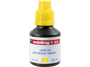 Μελάνι για μαρκαδόρο ανεξίτηλο EDDING T-25 30ml κίτρινο