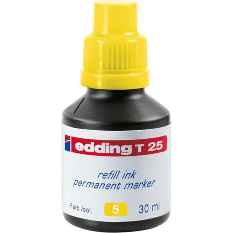 Μελάνι για μαρκαδόρο ανεξίτηλο EDDING T-25 30ml κίτρινο