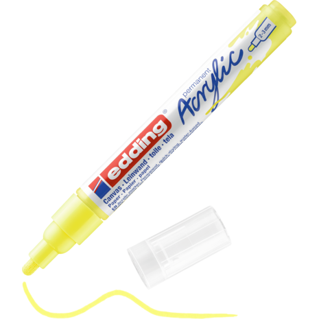 Μαρκαδόρος ακρυλικός Edding 5100 2-3mm fluorescent yellow