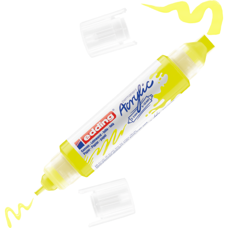 Μαρκαδόρος ακρυλικός edding 5400 3D 2-3mm/5-10mm fluorescent yellow