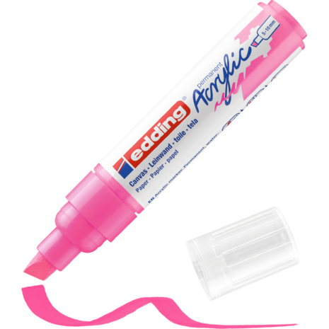 Μαρκαδόρος ακρυλικός Edding 5000  5-10 mm fluorescent pink