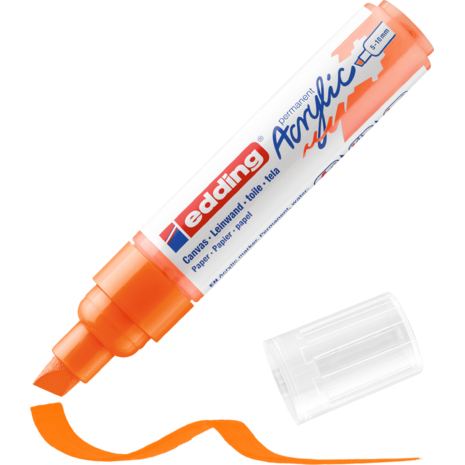 Μαρκαδόρος ακρυλικός Edding 5000  5-10 mm fluorescent orange