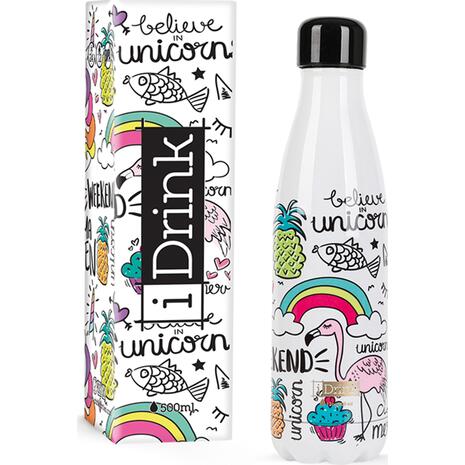 Μπουκάλι θερμός i drink id0009 therm bottle 500ml unicorn