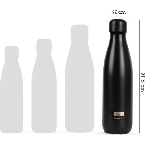 Μπουκάλι θερμός i drink id1005 therm bottle 1000ml black