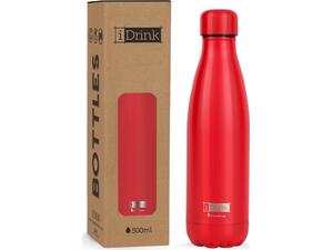 Μπουκάλι θερμός i drink id0004 therm bottle 500ml red