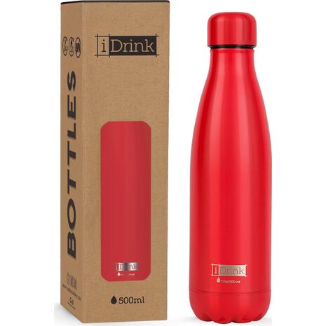 Μπουκάλι θερμός i drink id0004 therm bottle 500ml red