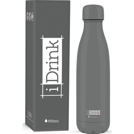 Μπουκάλι θερμός i drink id0401 therm bottle 500ml grey