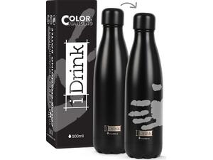 Μπουκάλι θερμός i drink id0044 change colors bottles 500ml black/grey