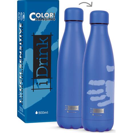 Μπουκάλι θερμός i drink id0045 change colors bottles 500ml blue/light blue