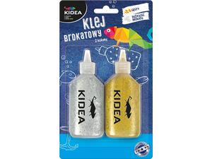 Κόλλα υγρή Kidea gold&silver gitter 2x40gr