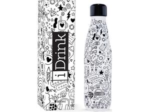 Μπουκάλι θερμός i drink id0082 therm bottle 500ml doodles