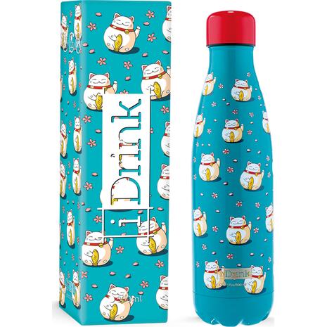 Μπουκάλι θερμός i drink id0086 therm bottle 500ml lucky cat