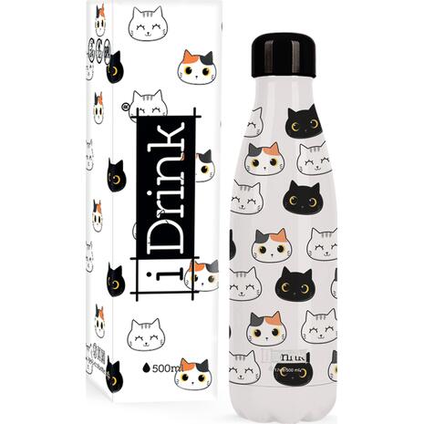 Μπουκάλι θερμός i drink id0093 therm bottle 500ml cats