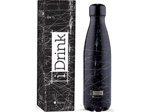 Μπουκάλι θερμός i drink id0088 therm bottle 500ml grunge black