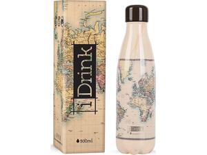 Μπουκάλι θερμός i drink id0008 therm bottle 500ml old map