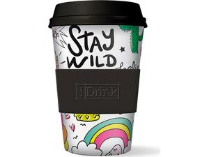 Kούπα θερμός i drink id0103 bamboo cup 435ml unicorn