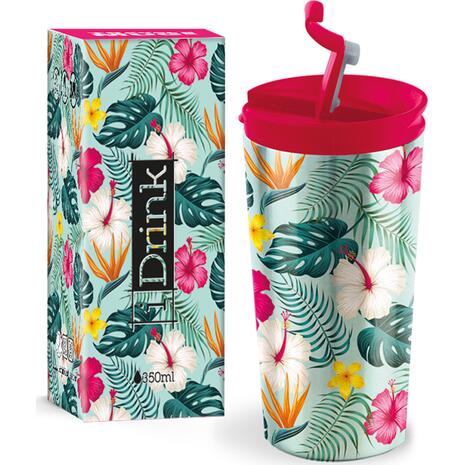 Kούπα θερμός i drink id0203 travel mug 350ml tropical