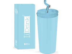 Kούπα θερμός i drink id0208 travel mug 350ml light blue