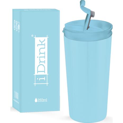 Kούπα θερμός i drink id0208 travel mug 350ml light blue