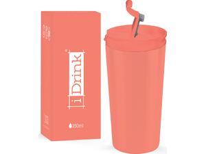 Kούπα θερμός i drink id0213 travel mug 350ml coral