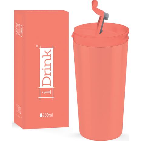 Kούπα θερμός i drink id0213 travel mug 350ml coral