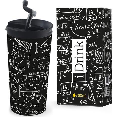Kούπα θερμός i drink id0219 travel mug 350ml math