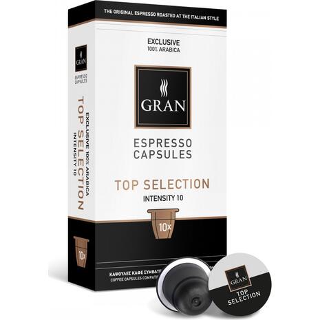 Καφές σε κάψουλες GRAN ESPRESSO TOP SELECTION (10 τεμάχια)