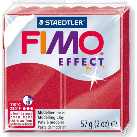 Πηλός STAEDTLER Fimo Effect 56gr rubi (Κόκκινο)