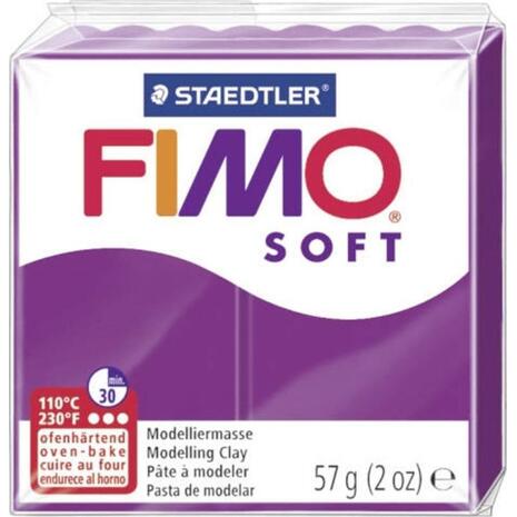 Πηλός Staedtler Fimo Soft 57g 8020-61 Purple (Μωβ)