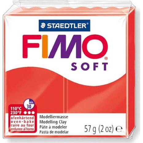 Πηλός Staedtler Fimo Soft 57g 8020-24 Indian Red (Κόκκινο)