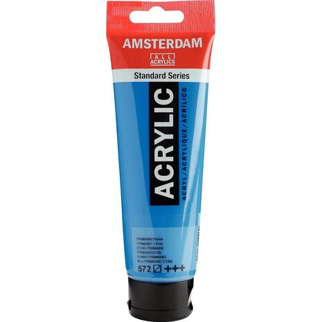 Ακρυλικό χρώμα Talens Amsterdam 572 primary cyan 120 ml