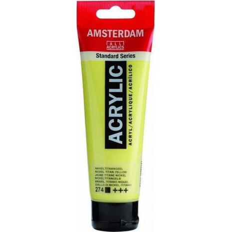 Ακρυλικό χρώμα Talens Amsterdam 274 nickel titan yellow 120 ml