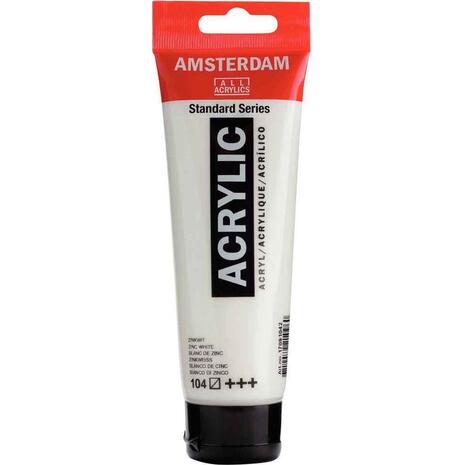 Ακρυλικό χρώμα Talens Amsterdam 104 zink white 120ml